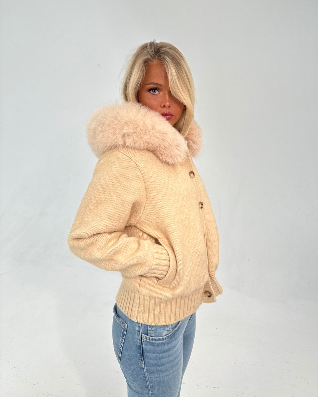 Vivora | Button Up Fur Jacket