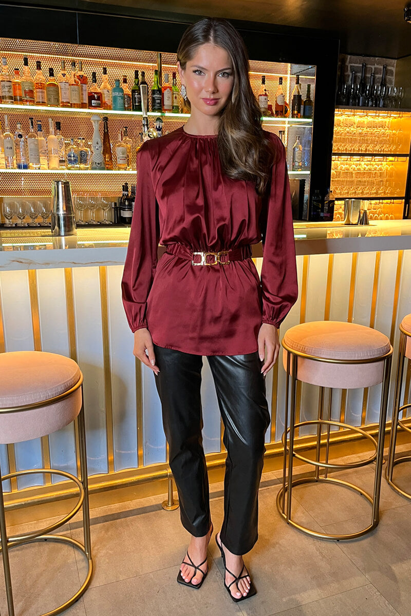 Vivora | Long Sleeve Belt Top