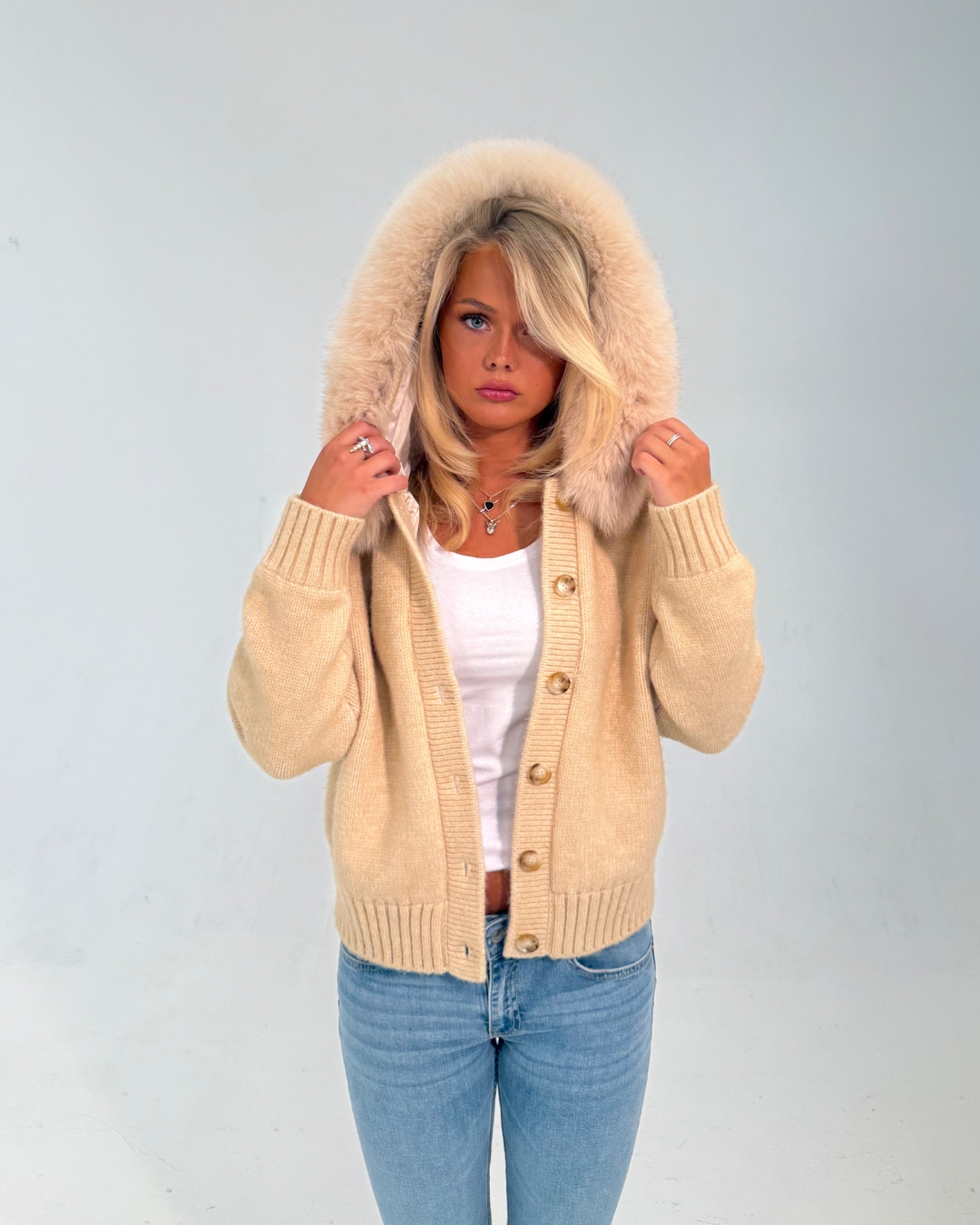 Vivora | Button Up Fur Jacket