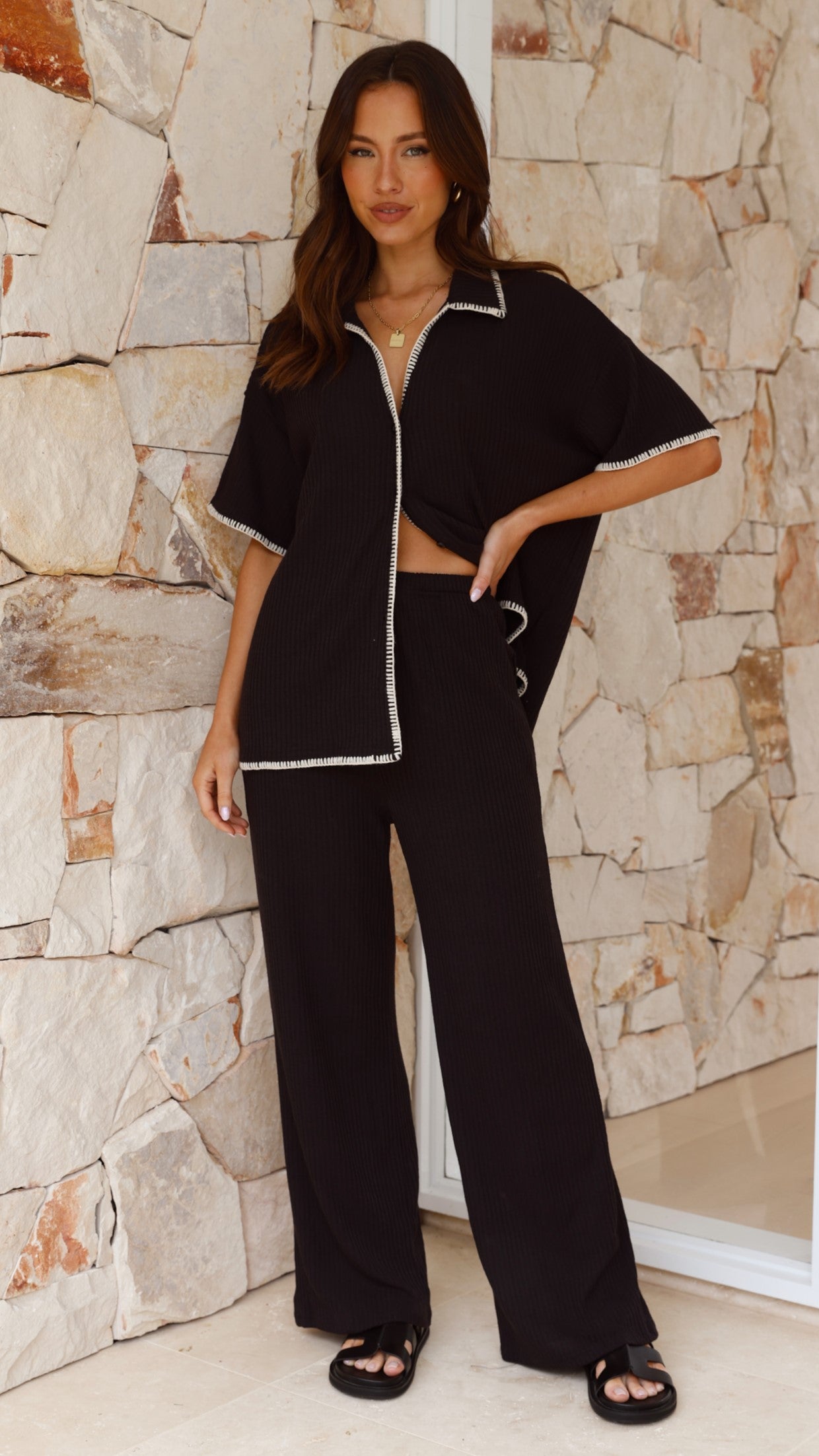 Vivora | Button Up Shirt and Pants Set