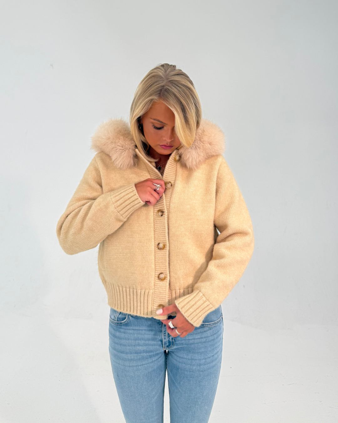 Vivora | Button Up Fur Jacket
