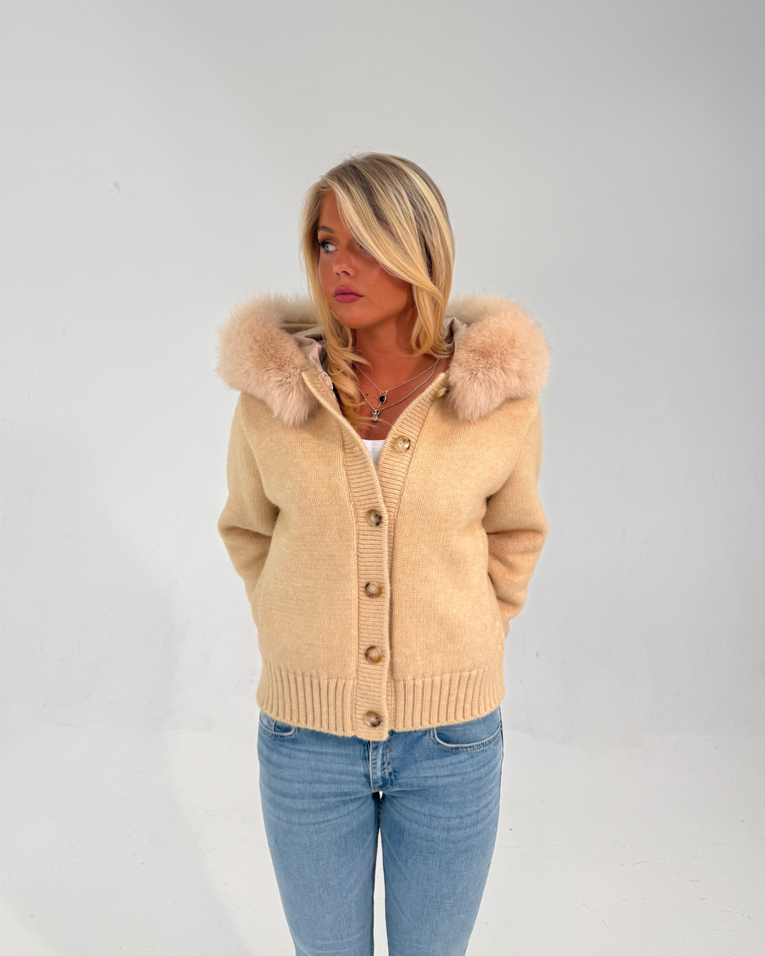 Vivora | Button Up Fur Jacket