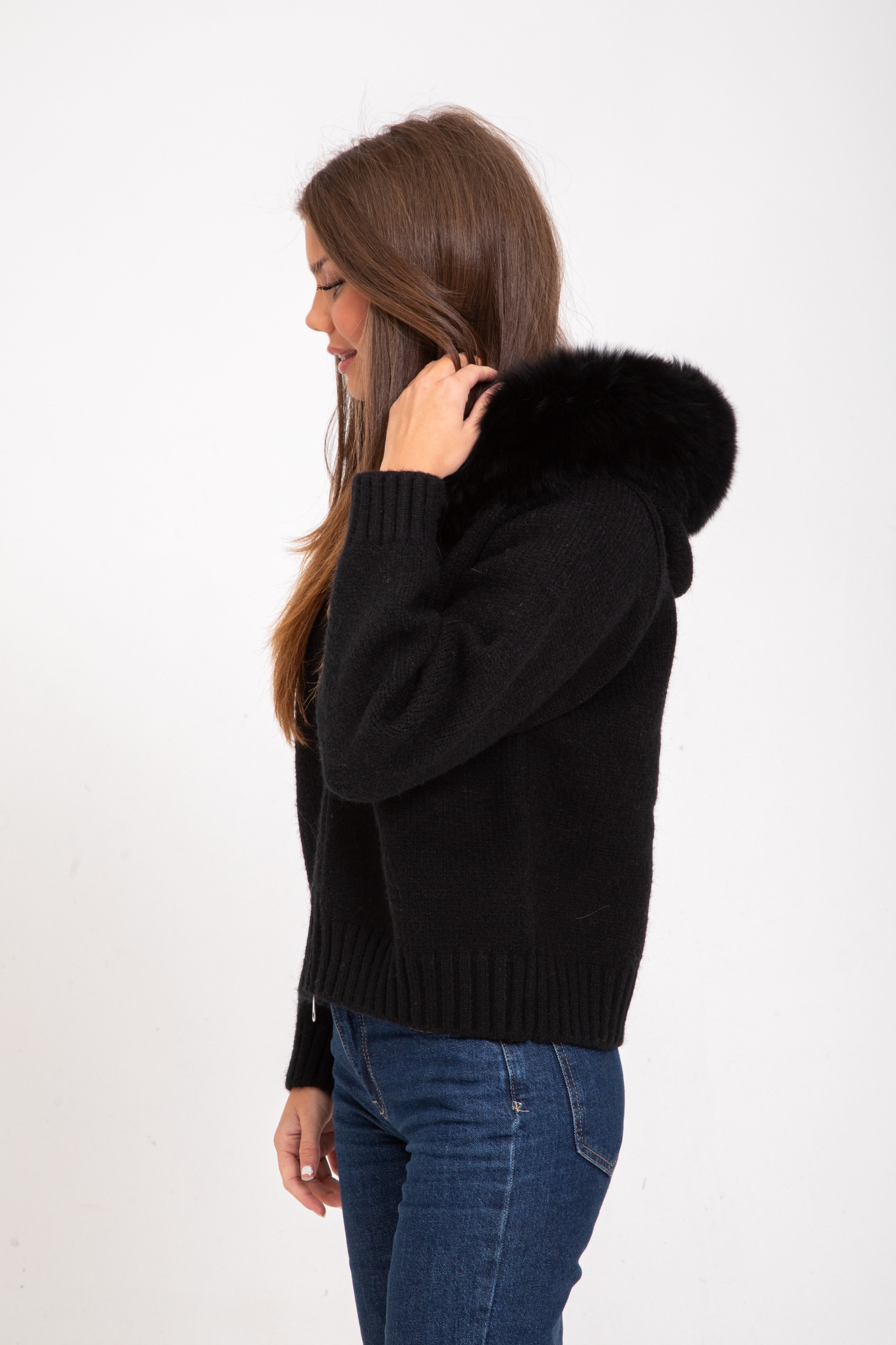 Vivora | Fur Jacket - Black