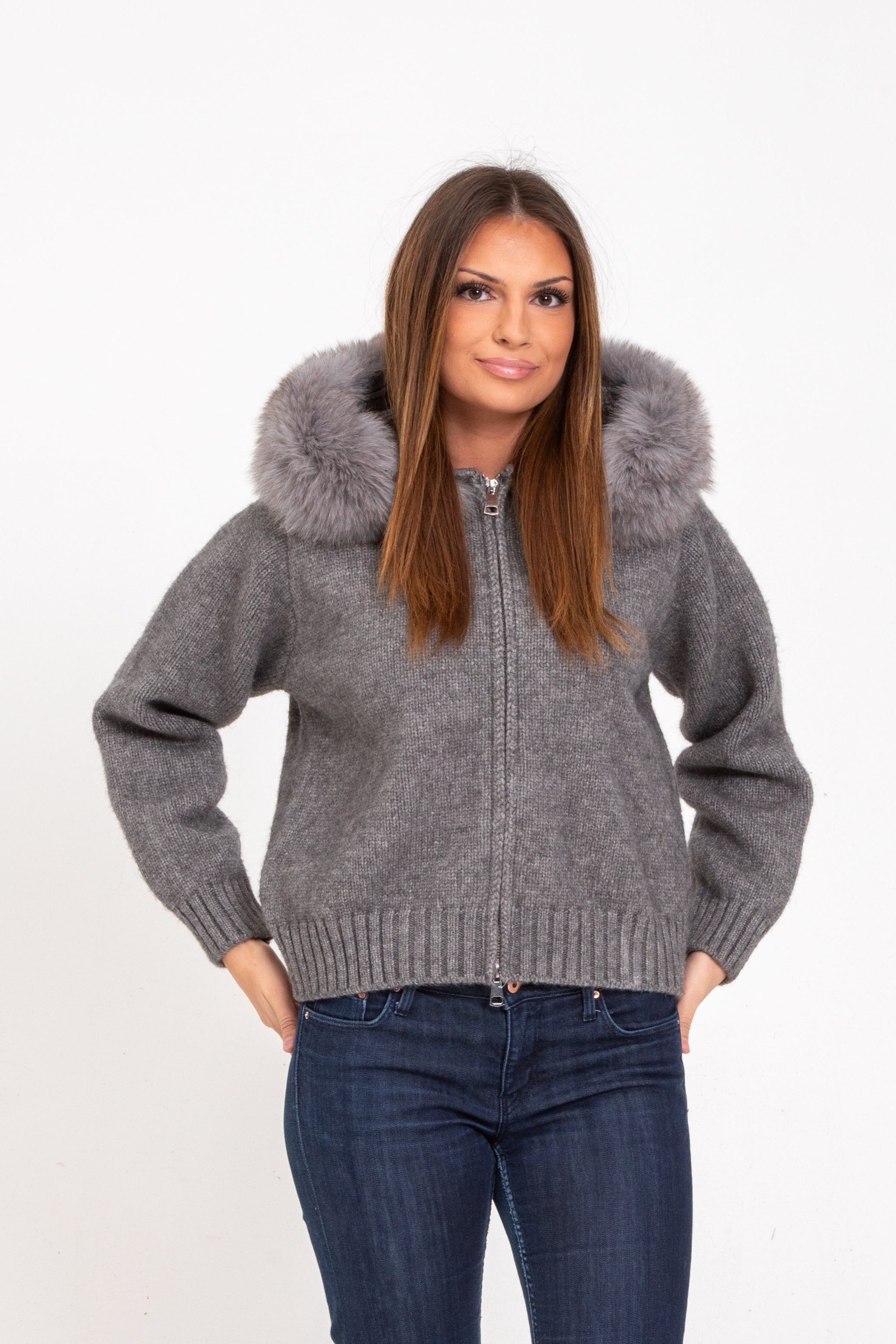 Vivora | Fur Jacket - Gray