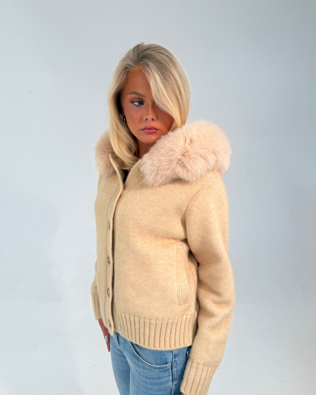 Vivora | Button Up Fur Jacket