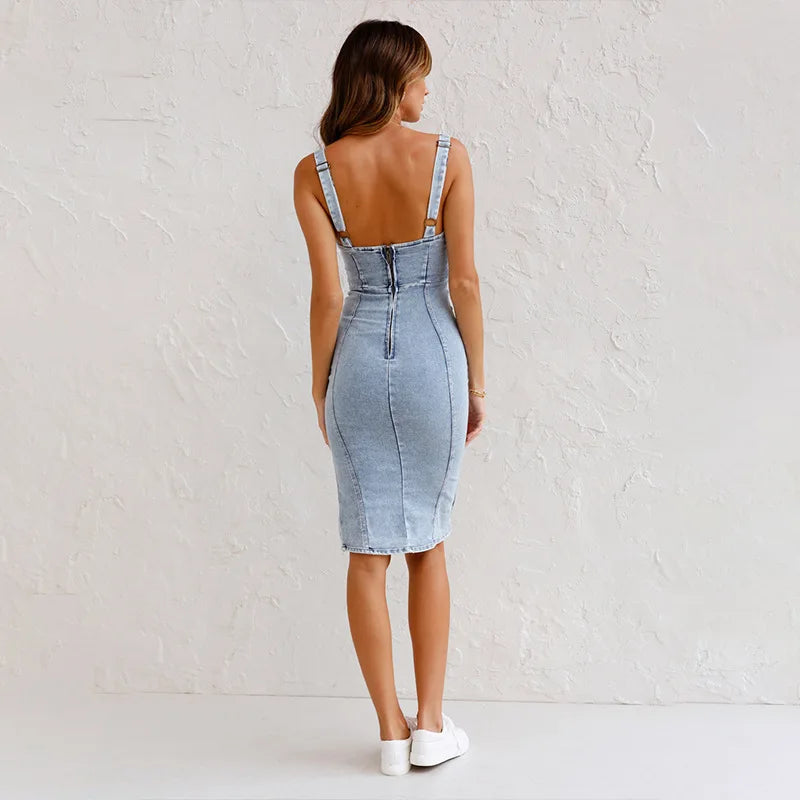 Vivora | Bodycon denim dress