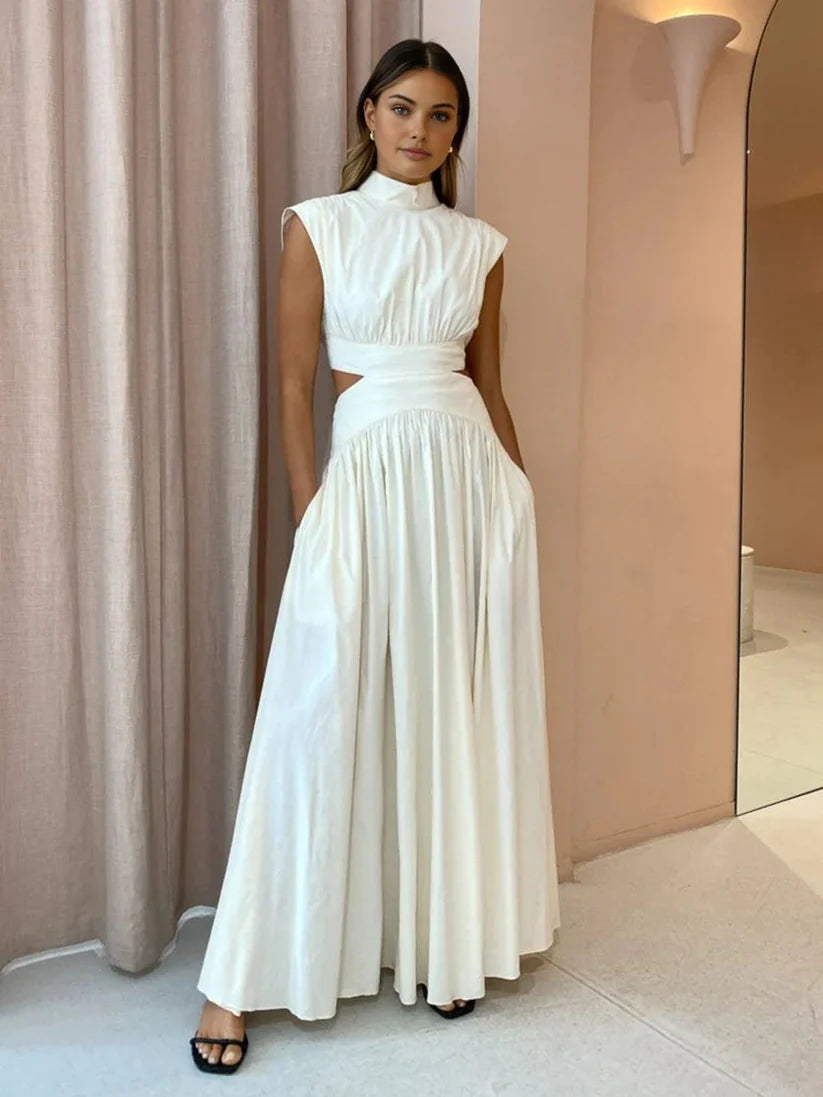 Vivora | Elegant dress with high neck