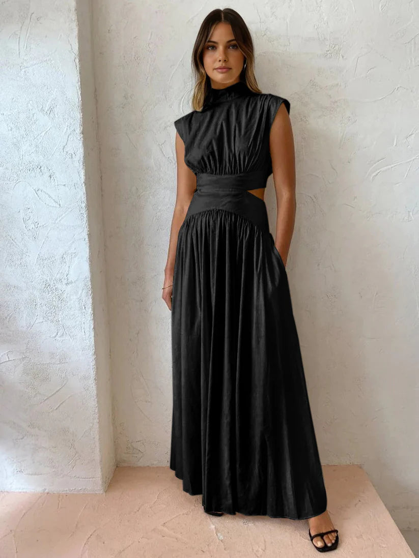 Vivora | Elegant dress with high neck