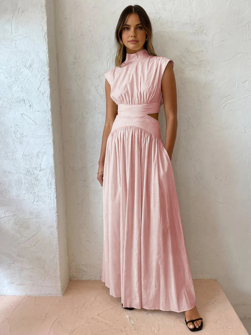Vivora | Elegant dress with high neck
