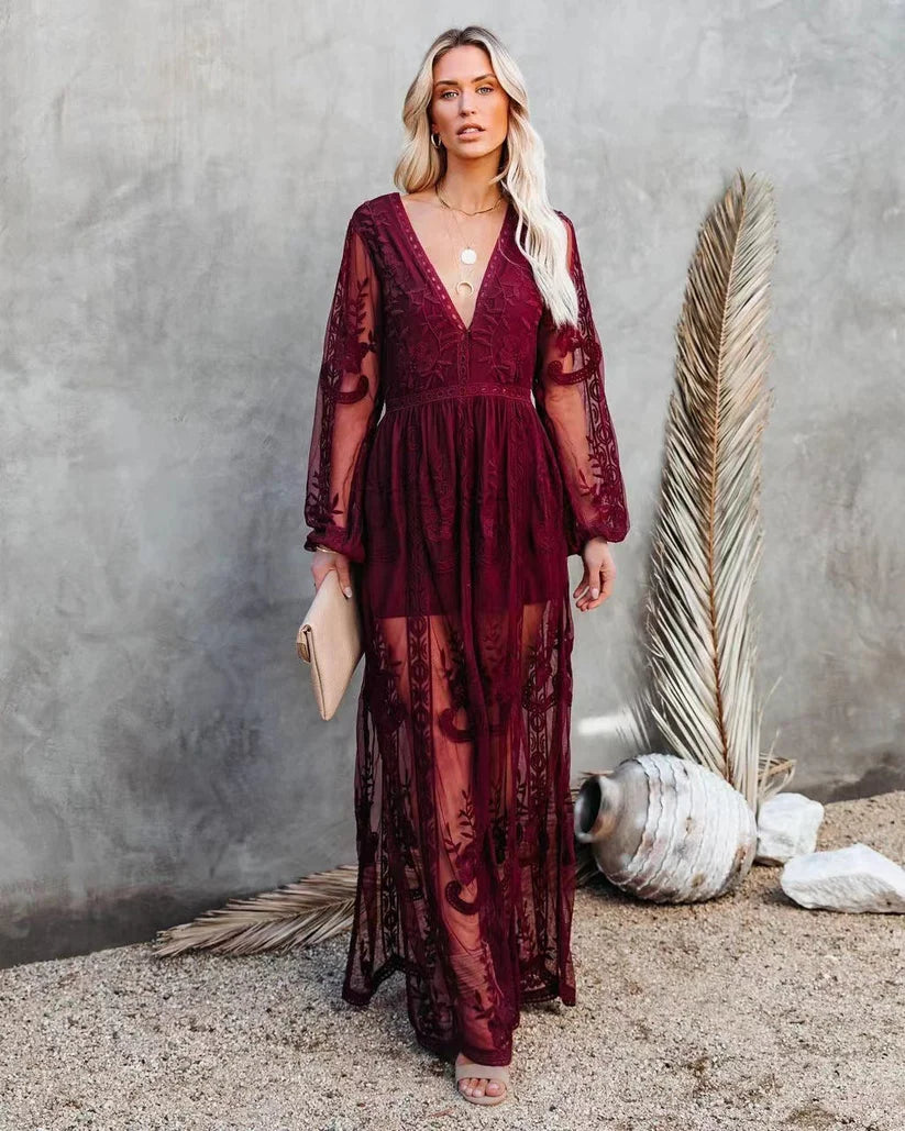 Vivora | Dress with transparent sleeves