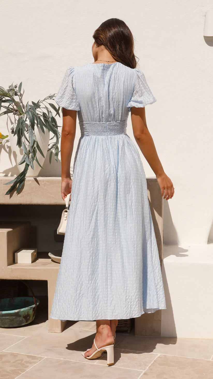 Vivora | Summer dress with puff sleeves
