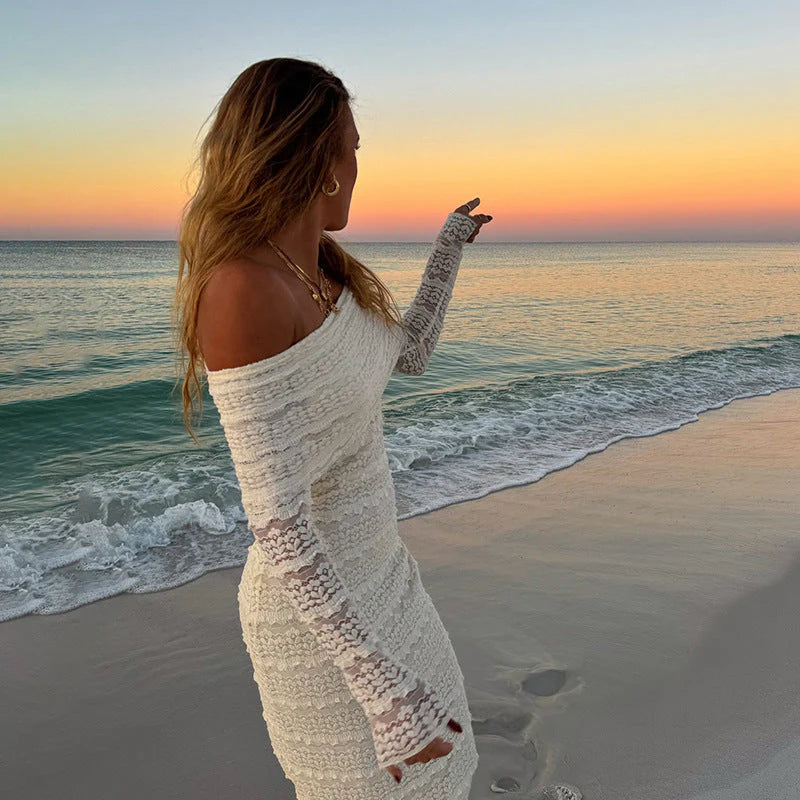 Vivora | Off-shoulder slim fit dress