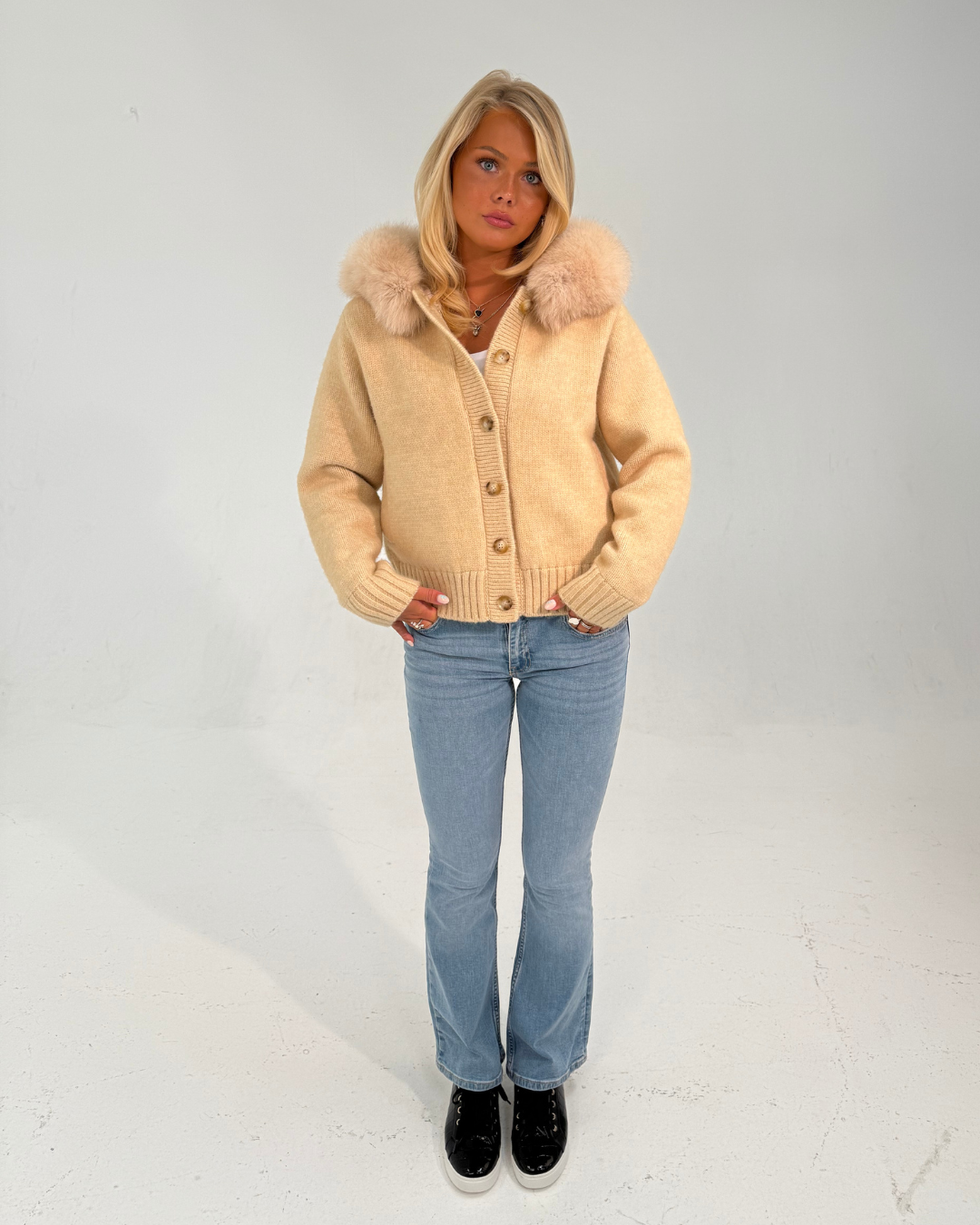 Vivora | Button Up Fur Jacket