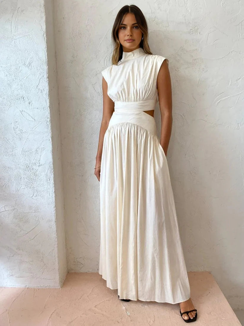 Vivora | Elegant dress with high neck