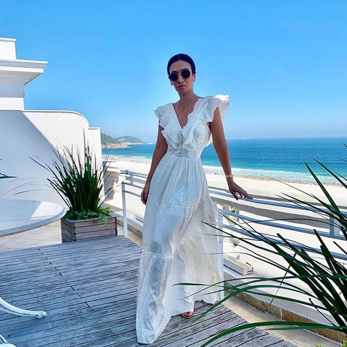 Vivora | Airy dress with V-neck