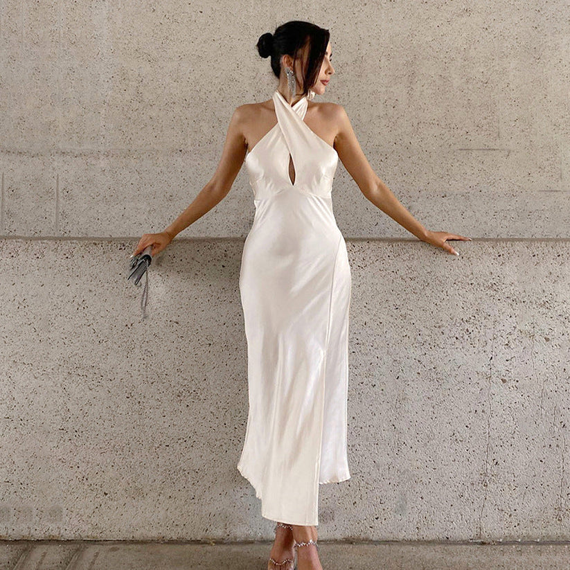 Vivora | Satin slim fit dress